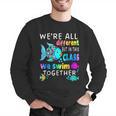 We'Re All Different But We Swim Together Elementary Teacher Men Graphic Sweatshirt, funny gift We'Re All Different But We Swim Together Elementary Teacher Men Graphic Sweatshirt, funny gift