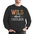 Wild About Kindergarten Teacher Leopard Print Men Graphic Sweatshirt, funny gift Wild About Kindergarten Teacher Leopard Print Men Graphic Sweatshirt, funny gift
