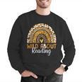 Wild About Reading Teacher Back To School Leopard Rainbow Men Graphic Sweatshirt, funny gift Wild About Reading Teacher Back To School Leopard Rainbow Men Graphic Sweatshirt, funny gift