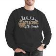 Wild About Teaching School Crew 4th Grade Teacher Squad Men Graphic Sweatshirt, 4th Grade Teacher Sweatshirts, funny gift