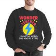 Wonder Teacher Costume Shirt Teacher Halloween Costume Men Women Men Graphic Sweatshirt, funny gift
