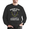 Working On My Quads Algebra Math Gym Teacher Men Graphic Sweatshirt, funny gift