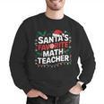 Xmas Lighting Santa's Favorite Math Teacher Christmas Men Graphic Sweatshirt, funny gift