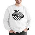 Back To School Checkered Apple Teacher Checkerboard Teacher For Men Women Girls Kids Men Graphic Sweatshirt, funny gift