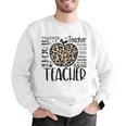Back To School Teacher Life Apple Leopard Teacher Women Men Graphic Sweatshirt, funny gift Back To School Teacher Life Apple Leopard Teacher Women Men Graphic Sweatshirt, funny gift