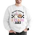 You Can't Scare Me I Teach Art Retro Teacher Ghost Halloween Men Graphic Sweatshirt, funny gift You Can't Scare Me I Teach Art Retro Teacher Ghost Halloween Men Graphic Sweatshirt, funny gift