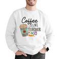 Coffee Gives Me Teacher Power Teacher Elementary Women Men Graphic Sweatshirt, funny gift