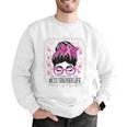 CTE Teacher In October We Wear Pink Breast Cancer Awareness Men Graphic Sweatshirt, funny gift