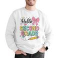 Cute Hello Second Grade Back To School Coquette Teacher Girl Men Graphic Sweatshirt, funny gift