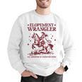 Elopement Wrangler Teacher ABA Behavior Support Cowboy Men Graphic Sweatshirt, funny gift
