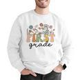 First Grade Teacher Wildflower Back To School Floral Outfits Men Graphic Sweatshirt, First Grade Teacher Sweatshirts, funny gift First Grade Teacher Wildflower Back To School Floral Outfits Men Graphic Sweatshirt, First Grade Teacher Sweatshirts, funny gift
