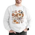 Ghost Reading Books Halloween Bow Spooky Teacher Student Men Graphic Sweatshirt, funny gift Ghost Reading Books Halloween Bow Spooky Teacher Student Men Graphic Sweatshirt, funny gift