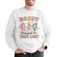 Groovy Donut Stress Just Do Your Best Testing Day Teachers Men Graphic Sweatshirt, funny gift