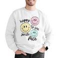 Happy To See Your Face Smile Face Teacher Back To School Men Graphic Sweatshirt, funny gift