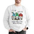 It's Fine We'Re Fine Gnome Pre-K Teacher Christmas Light For Men Women Men Graphic Sweatshirt, funny gift It's Fine We'Re Fine Gnome Pre-K Teacher Christmas Light For Men Women Men Graphic Sweatshirt, funny gift
