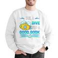 Librarian Teacher Dive Into A Good Book Reading Premium Tri-Blend Men Graphic Sweatshirt, funny gift Librarian Teacher Dive Into A Good Book Reading Premium Tri-Blend Men Graphic Sweatshirt, funny gift