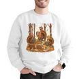 Librarian Turkey Reading Book Fall Thanksgiving Teacher Book Men Graphic Sweatshirt, funny gift