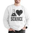 I Love Science Lover Teacher Scientist Sciences Men Graphic Sweatshirt, Science Teacher Sweatshirts, funny gift