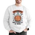 Mad Scientist Pumpkin Science Teacher Halloween Costume Kids Men Graphic Sweatshirt, Science Teacher Sweatshirts, funny gift