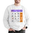 Math Teacher Halloween Costume Calculator Math Pun Men Graphic Sweatshirt, funny gift