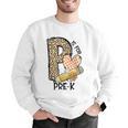 P Is For Pre K Teacher Leopard First Day Of School For Men Women Girls Kids Men Graphic Sweatshirt, funny gift P Is For Pre K Teacher Leopard First Day Of School For Men Women Girls Kids Men Graphic Sweatshirt, funny gift