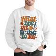 Retro PE Teacher What Are We Doing Today School Coach Women Men Graphic Sweatshirt, Pe Teacher Sweatshirts, funny gift Retro PE Teacher What Are We Doing Today School Coach Women Men Graphic Sweatshirt, Pe Teacher Sweatshirts, funny gift