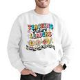 Retro Teaching Future Leaders Groovy Teacher Back To School Men Graphic Sweatshirt, Future Teacher Sweatshirts, Groovy Teacher Sweatshirts, funny gift