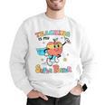 Retro Teaching Is My Superpower Apple Teacher Appreciation Men Graphic Sweatshirt, funny gift