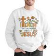 I Teach Tiny Humans About Jesus Christian Teacher Religious Men Graphic Sweatshirt, funny gift I Teach Tiny Humans About Jesus Christian Teacher Religious Men Graphic Sweatshirt, funny gift
