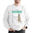 I Am A Teacher Alcoholic Cat Beer Feline Men Women Men Graphic Sweatshirt, funny gift
