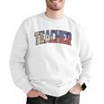 Teacher Filipino Vintage Heritage DNA Flag Men Graphic Sweatshirt, funny gift Teacher Filipino Vintage Heritage DNA Flag Men Graphic Sweatshirt, funny gift