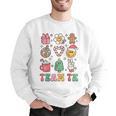 Team TK Teacher Christmas Groovy Smile Face Girl Boy Kid TK Men Graphic Sweatshirt, Groovy Teacher Sweatshirts, funny gift Team TK Teacher Christmas Groovy Smile Face Girl Boy Kid TK Men Graphic Sweatshirt, Groovy Teacher Sweatshirts, funny gift