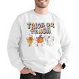 Trick Or Teach Candy Corn Pumpkin Ghost Teacher Men Graphic Sweatshirt, funny gift Trick Or Teach Candy Corn Pumpkin Ghost Teacher Men Graphic Sweatshirt, funny gift