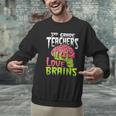3rd Grade Teachers Love Brains Zombie Teacher Halloween Men Graphic Sweatshirt, gift for family, gift for coworker