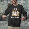 5K Boo Crew Halloween Teacher K5 Floral Ghost Trick Or Teach Men Graphic Sweatshirt, gift for family, gift for coworker