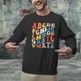 Alphabet Hi Back To School ABC Pre K Kindergarten Teacher Men Graphic Sweatshirt, gift for family, gift for coworker Alphabet Hi Back To School ABC Pre K Kindergarten Teacher Men Graphic Sweatshirt, gift for family, gift for coworker