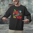 Attendance Matters Teacher Apple For Back To School Men Graphic Sweatshirt, gift for family, gift for coworker Attendance Matters Teacher Apple For Back To School Men Graphic Sweatshirt, gift for family, gift for coworker