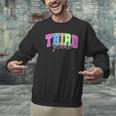 Back To School Neon Checkered Third Grade Colorful Teacher Men Graphic Sweatshirt, gift for family, gift for coworker Back To School Neon Checkered Third Grade Colorful Teacher Men Graphic Sweatshirt, gift for family, gift for coworker
