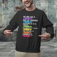 Back To School Teacher We Are Like A Box Of Crayons Men Graphic Sweatshirt, gift for family, gift for coworker Back To School Teacher We Are Like A Box Of Crayons Men Graphic Sweatshirt, gift for family, gift for coworker