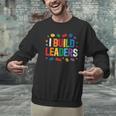 I Build Leaders Bricks Building Blocks Teacher Brick Builder Men Graphic Sweatshirt, gift for family, gift for coworker
