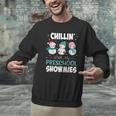 Chillin' With My Preschool Snowmies Teacher Christmas Men Women Kids Men Graphic Sweatshirt, gift for family, gift for coworker