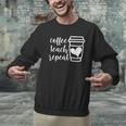 Coffee Teach Repeat Women's Misses Plus Size Teacher Men Graphic Sweatshirt, gift for family, gift for coworker