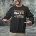 Communication Looks Different Tee Shirt Kids -Adults Teacher Animal Print Small Short Sleeve Classic Fit Crew Neck Polyester 100 Men Graphic Sweatshirt, gift for family, gift for coworker