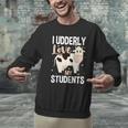 Cow Teacher Lover Men Graphic Sweatshirt, gift for family, gift for coworker Cow Teacher Lover Men Graphic Sweatshirt, gift for family, gift for coworker