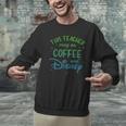 Disney This Teacher Runs On Coffee And Disney Gradient Logo Men Graphic Sweatshirt, gift for family, gift for coworker Disney This Teacher Runs On Coffee And Disney Gradient Logo Men Graphic Sweatshirt, gift for family, gift for coworker