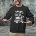 English Teacher Grammar Police Language Nerd You Literally Mean Figuratively V-Neck Modern Short Sleeve Small Men Graphic Sweatshirt, English Teacher Sweatshirts, gift for family, gift for coworker