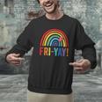 Fri-Yay Friyay Rainbow Colors Teacher Childrens Fun Designs Men Graphic Sweatshirt, gift for family, gift for coworker Fri-Yay Friyay Rainbow Colors Teacher Childrens Fun Designs Men Graphic Sweatshirt, gift for family, gift for coworker