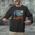 Halloween Pumpkin Starry Night Van Gogh Art Teacher Men Graphic Sweatshirt, gift for family, gift for coworker Halloween Pumpkin Starry Night Van Gogh Art Teacher Men Graphic Sweatshirt, gift for family, gift for coworker