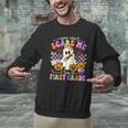 Halloween Teacher You Can't Scare Me I Teach First Grade Men Graphic Sweatshirt, First Grade Teacher Sweatshirts, gift for family, gift for coworker