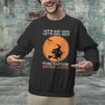 Halloween Teacher Witch Lets Eat Kids Punctuation Men Graphic Sweatshirt, gift for family, gift for coworker